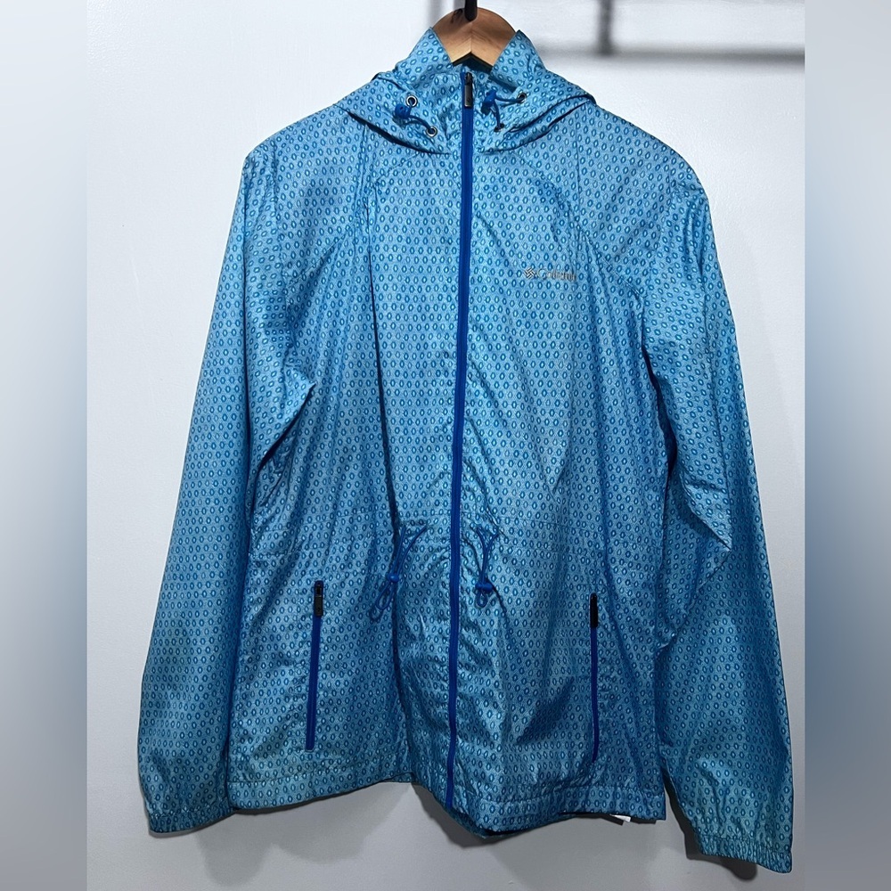 Columbia Rain Jacket Womens L Hiking Windbreaker  Lightweight